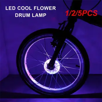 1/2/5PCS Spoke Light 15 Режим на осветление 7 LED велосипед колело лампа зареждане безопасност предупреждение светлина индукция колело светлини велосипед
