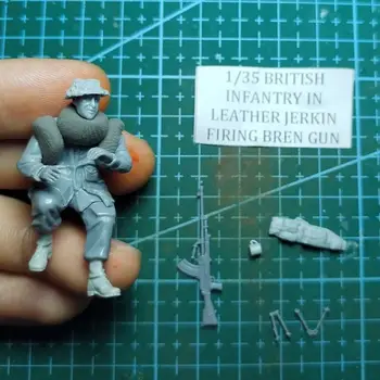 1/35 смола модел фигура GK, британски войник, несглобен и небоядисан комплект