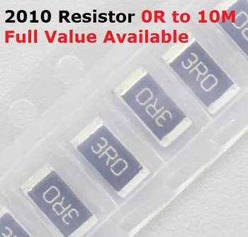  100PCS / лот SMD чип 2010 резистор 3.9R / 4.3R / 4.7R / 5.1R / 5.6R 5% съпротивление 3.9 / 4.3 / 4.7 / 5.1 / 5.6 / Ohm резистори 3R9 4R3 4R7 5R1 5R6 K