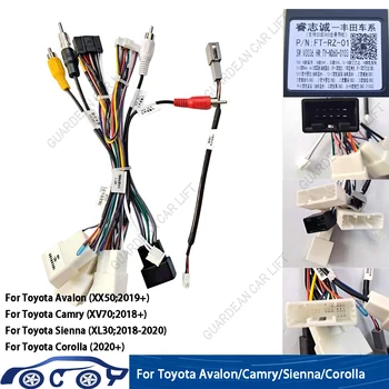 (10pack) Адаптер за окабеляване на кола 16pin Canbus Box декодер Android радио захранващ кабел за Toyota Camry RZ-FT01