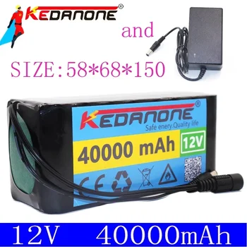 18650 Li ion батерия 12V 40ah 3s10p 12.6V 40000mah се използва за ксенонова лампа на инвертор, слънчева улична лампа се използва за превозни средства