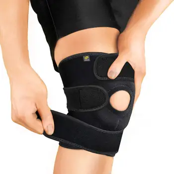 1PC Регулируема скоба за коляното компресия коляно Patellar подкрепа скоба за мъже жени коляното подложка ръкав за баскетбол