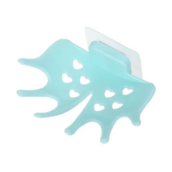 1pcs Държач за рафт за сапун за баня Творчески дизайн Самозалепващи се държачи за сапун за съхранение на сапун Форма на ръка Drain висяща кутия Баня