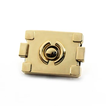 1pcs Метален Push Lock правоъгълник Durable Switch Lock Затваряне Части за DIY чанта рамо чанта чанта хардуер аксесоари