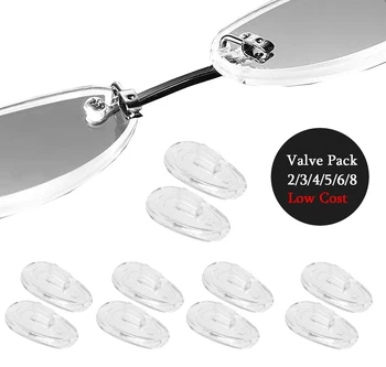 2/3/4/5/6/8 чифта подложки за нос за Oakley Square Whisker слънчеви очила рамка, ясно подмяна нос парче предпазители - стойност пакет