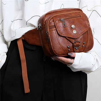 2024 Ретро дамска чанта Нова мода Дамска чанта за пратеник Мода Мека кожена чанта за рамо Измита кожена малка квадратна чанта