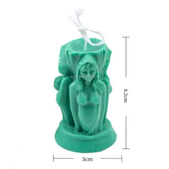 3 Различни богове силиконов мухъл DIY молитва статуя скулптура свещ мазилка декорация мухъл страна свещ вземане инструменти