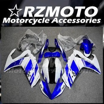 4Подаръци Нов комплект за тяло на ABS мотоциклетни обтекатели, подходящ за YAMAHA YZF- R3 R25 2015 2016 2017 2018 15 16 17 18 Комплект каросерии бял син