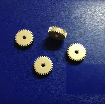 5PCS / LOT 0.5M-30 зъби метал мед точност микро модел мотор малък модул предавка --- дупка: 2.9mm
