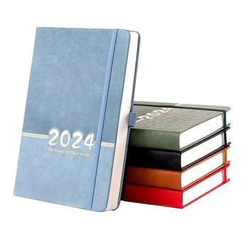 5PCS Planner Jan 2024 -Dec 2024, Monthes Calendar Organizer Notebook 5.6Inch X 8.26Inch