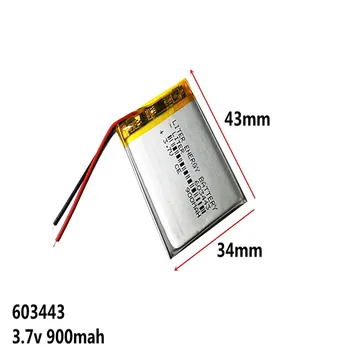 603443 3.7V 900MAH Оригинална батерия GPS навигация вградена литиево-полимерна батерия