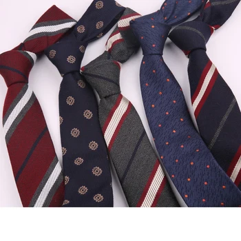 6cm Бизнес вратовръзка за мъже Регулируеми раирани вратовръзки Женска кльощава вратовръзка за сватба Папийонка Cravat Corbatas