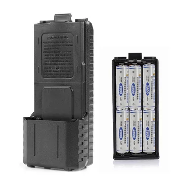 6xAA Батерия за калъф за кутия за черупки за двупосочно радио UV-5R UV-5RE