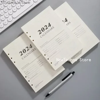 A5 Дневен ред Daily Plannerr English 2024 Planner English Notebook Daily To Do List Вътрешна страница Loose Leaf Paper Core