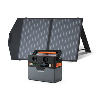 ALLPOWERS Solarpanel 60W / 100W водоустойчив преносим сгъваем панел за зареждане с 300W преносима електроцентрала за къмпинг риболов RV