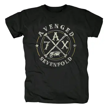 Avenged Sevenfold A7X Черна тениска Fullsize