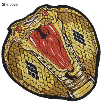 Chzimade змия пънк желязо на кръпка палто яке дънки декорация мотиви апликация