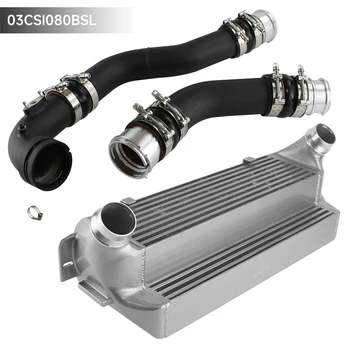 Competition Intercooler Kit Bolt On Racing Front Mount EVO 2 За BMW 1/2/3/4 Series F20 F21 F22 F30 F32 N20/N26 Черен/Сребрист