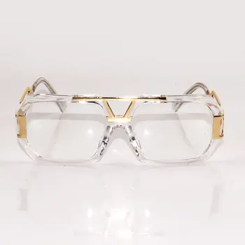 Cool Square Извънгабаритни слънчеви очила Жени Мъже Двойка Марка Дизайнер Дама Женски Голям размер Прозрачни Ясни слънчеви очила UV400