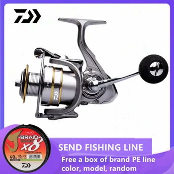 Daiwa Ново Изцяло метална риболовна макара 15Kg Max Drag Power Spinning Wheel Fishing Coil Плитка шпула Подходящ за всички води
