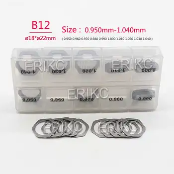 ERIKC B12 50 PCS (0.95-1.14) Common Rail инжектор за гориво Подложки за регулиране на повдигането Уплътнения ЗА инжектор Bosch