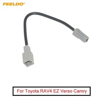 FEELDO 1PC автомобилен аудио вход медии кабел за данни оригинален щепсел мъжки към женски USB адаптер за Toyota RAV4 EZ Verso Camry кабел
