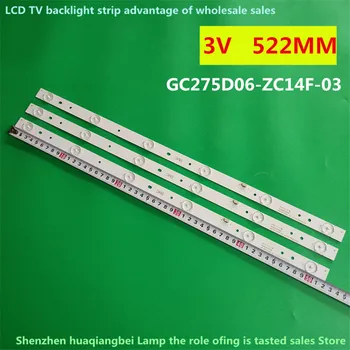  FOR 3pcs / комплект LED лента за подсветка GC275D06-ZC14F-03 303GC275031 GC275D06-ZC21F-03 303GC275031 за 28PHF2056 / T3 1pcs = 6led