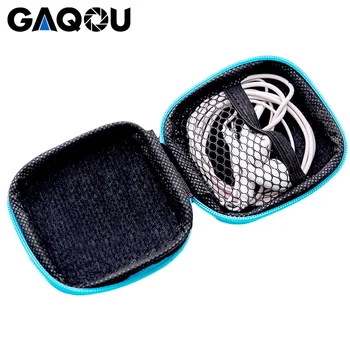 GAQOU Portable Mini Box EVA PU чанта случай за Xiaomi GoPro аксесоари за фотоапарати случай цифрови устройства за притурки USB кабел чанта за съхранение