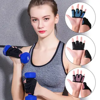 Hand Wrist Palm Protector Ръкавици Вдигане на тежести Тренировъчни ръкавици за мъже Жени Фитнес Спорт Колоездене Гимнастика Ръкавици за фитнес 2 A0G8