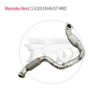 HMD Аксесоари за кола Изпускателна система Даунпайп с висока производителност на потока за Mercedes Benz CLA200 CLA220 CLA250 CLA260 Предна тръба