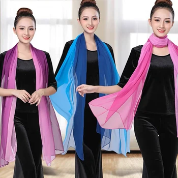 Hot Fashion Gradient Color Solid Scarf Women Foulard Long Shawl And Wraps Summer Bandana Elegant Hijab 160x50cm