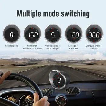 Mayitr 1pc Car G5 Head-up дисплей Издръжливи LED екранни дисплеи Преносими аксесоари за скоростомери за камиони SUV