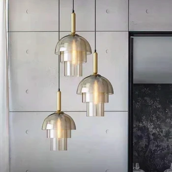 Nordic Modern ресторант висулка лампа минималистичен стил бар брояч коридор стъкло атмосферни лампи Начало декор кухня Droplight