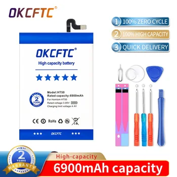 OKCFTC Подмяна на батерията 5.5inch 6900mAh Резервна подмяна на батерии за HOMTOM HT50 Smart Phone