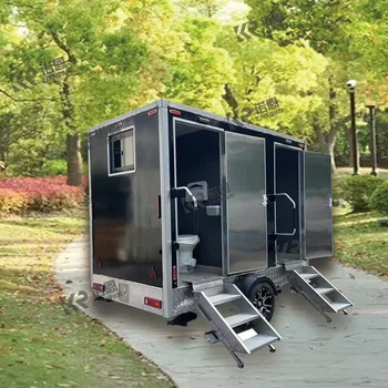 Outdoor Mobile с душ преносим контейнер Къща тоалетна ремарке удобен трансфер преносима тоалетна ремарке подвижна тоалетна