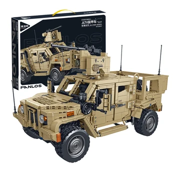PANLOS Военни JLTV бронирани превозни средства строителни блокове модел MOC Технически офроуд автомобилни тухли Играчки за деца Подаръчен комплект