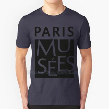 Paris Musees Лого на марката 2023 Streetwear T Shirt Най-високо качество графични тениски