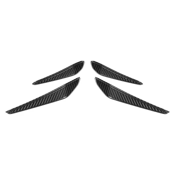 Real Dry Carbon Fiber Front Side Canards Trim за BMW- M Series M3 G80 M4 G82 G83 2021 2022 Аксесоари, 4 Pack
