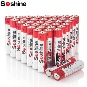 Soshine 36PCS AAA алкални батерии алкални AAa първични батерии дълготрайни непропускливи 1.5V батерии 5-годишен срок на годност играчка