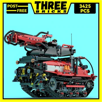 ThreeBlocks Moc Building Blocks Car модел серия пожарна машина пожарна машина технология тухли DIY играчки за деца деца подаръци