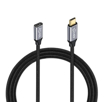 USB C удължителен кабел Gen 2 100W 3.1 тип C мъжки към женски видео кабел тип-C удължител кабел за данни