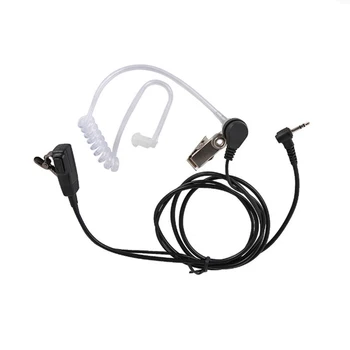 Walkie Talkie 2.5mm слушалка 1 щифт скрита акустична тръба слушалки слушалки с PTT микрофон съвместим