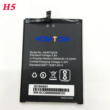 YCOOLY за HOMTOM H5 батерия 3300mAh Дълъг капацитет в режим на готовност за HOMTOM BT03CN батерия