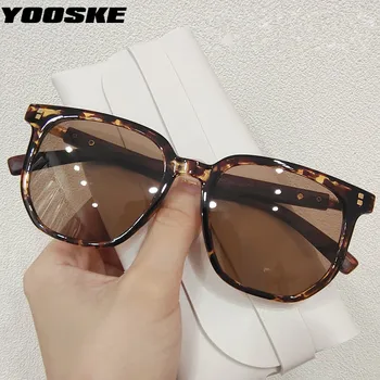 YOOSKE Реколта дърво зърно крака слънчеви очила мъже марка дизайнер площад слънчеви очила жени черно пътуване очила корейски стил