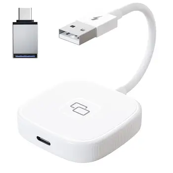 Безжичен адаптер за iPhone Carply Dongle Plug And Play USB връзка Авто адаптер за кола Лесна употреба Без забавяне за автомобили Apple