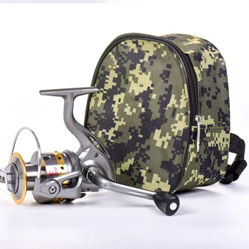 Външни риболовни чанти Риболовна макара за съхранение на чанта Калъф за носене Въртящи се риболовни макари Риболовна чанта Еднослойна риболовна чанта Опаковка