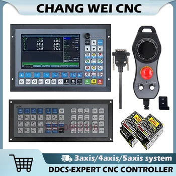 Гореща разпродажба! Ddcs-експерт Cnc контролер 3/4/5 ос G код 1mhz mpg, разширена клавиатура, 75w24v поддръжка затворен цикъл стъпка atc