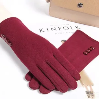 Дамски сензорен екран Зимни ръкавици Есенни топли ръкавици Ръкавици за китката Шофиране Ски Ветроупорна ръкавица luvas guantes handschoenen