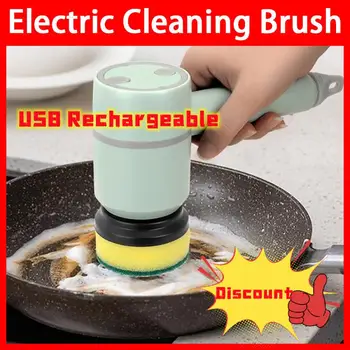 Електрическа четка за почистване Кухненска домакинска четка за миене на съдове USB акумулаторна автоматична вана Професионална четка за почистване