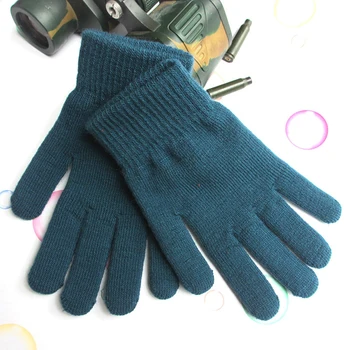 Жени кашмир плетени ръкавици есен ръка топло зимата сгъстяване подплата пълен пръсти ръкавици ски къса китка ръкавици